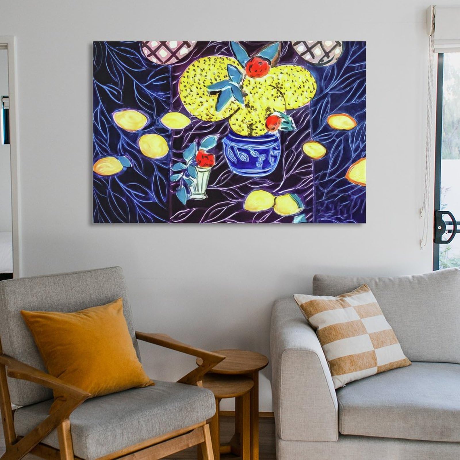 Amazon.co.jp: アンリ・マティスの有名な絵画「レモンとミモザ」絵画